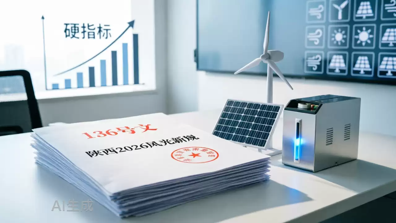 隐形的强制配储 136号文之后 陕西2026风光新规又让储能重回硬指标