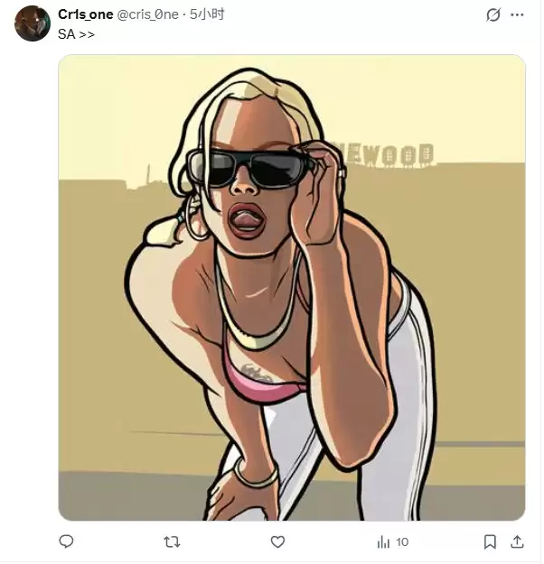 《GTA6》封面女郎变成拉丁裔 网友将其换成白人