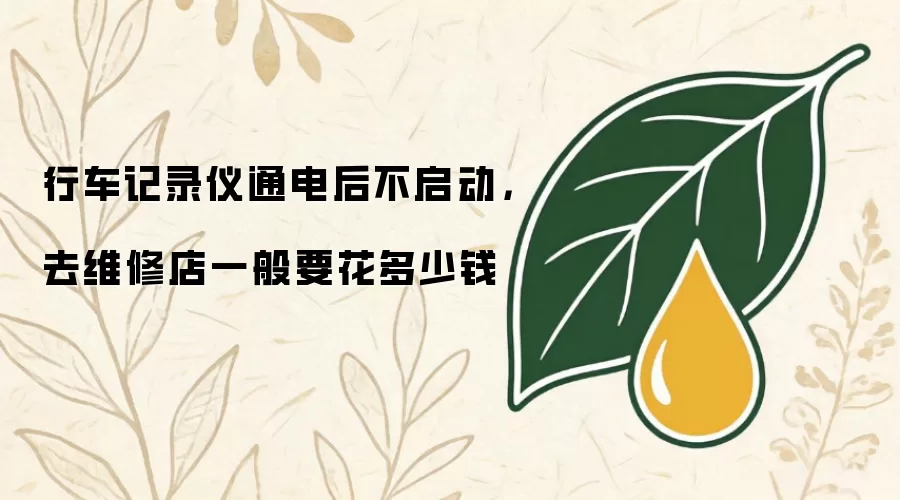 行车记录仪通电后不启动：去维修店一般要花多少钱