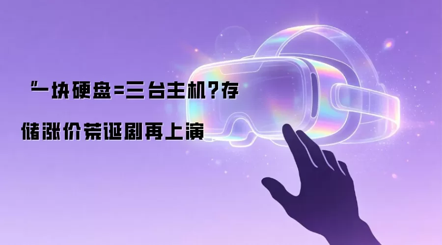 一块硬盘抵三台主机：存储涨价荒诞剧再度上演