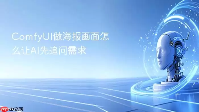 ComfyUI做海报画面怎么让AI先追问需求
