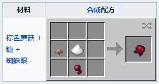 我的世界发酵蜘蛛眼如何制作