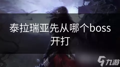 泰拉瑞亚先从哪个boss开打