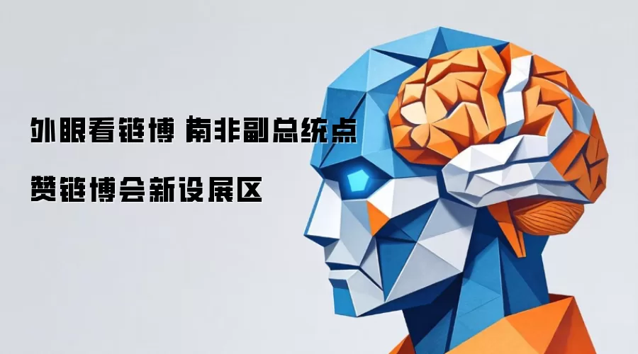外眼看链博｜南非副总统盛赞链博会新设展区