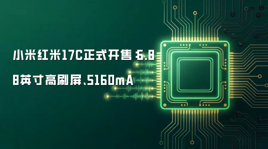 小米红米17C正式开售：6.88英寸高刷屏与5160mA