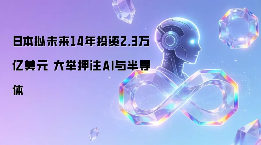 日本拟未来14年投资2.3万亿美元 大举押注AI与半导体