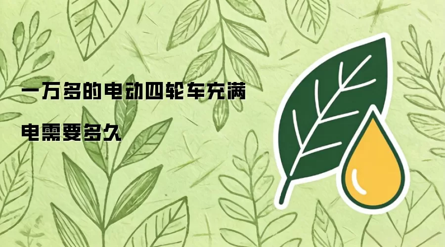 万元级电动四轮车充满电耗时多久