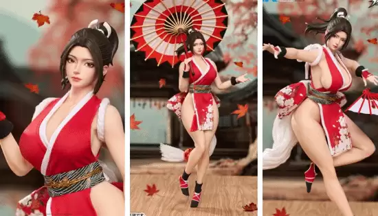 TriEagles Studio发售不知火舞1/6高可动