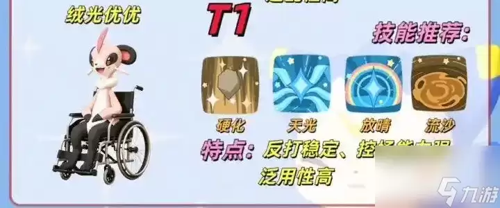 洛克王国绒光优优高强度技能配置