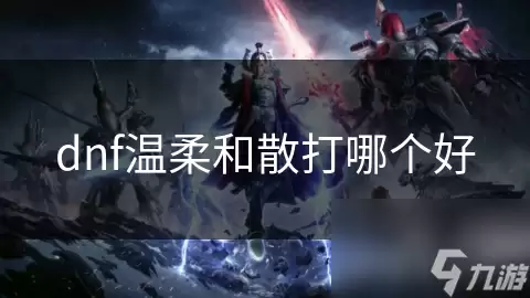dnf温柔和散打谁更好