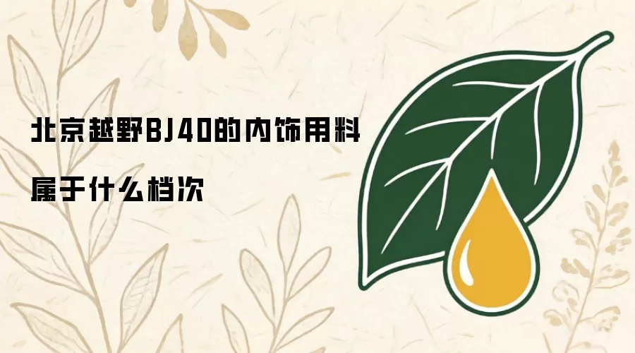 北京越野BJ40的内饰用料属于哪个档次