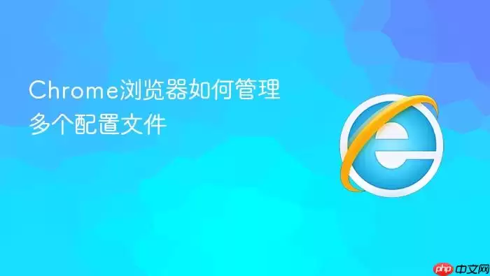 Chrome浏览器怎样管理多个配置文件