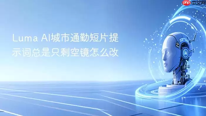 Luma_AI城市通勤短片提示词总只剩空镜怎么改