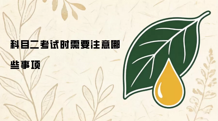 科目二考试时要注意哪些事项