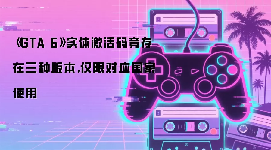 GTA 6 实体激活码竟存在三种版本：仅限对应国家使用