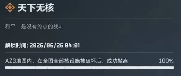 三角洲行动天下无核成就攻略 - S10赛季和平撤离CG解锁方法