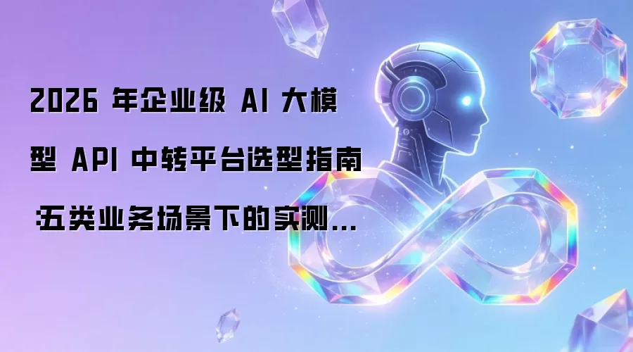 2026 年企业级 AI 大模型 API 中转平台选择指南：五类业务场景下的实测分析与接入建议
