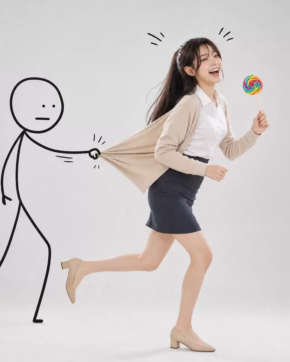 超现实工作室摄影和手绘涂鸦