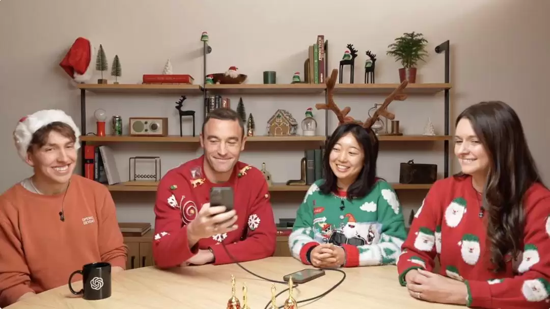ChatGPT 年底重磅第六弹来了：视频通话+屏幕共享全都有：还有一个圣诞彩蛋