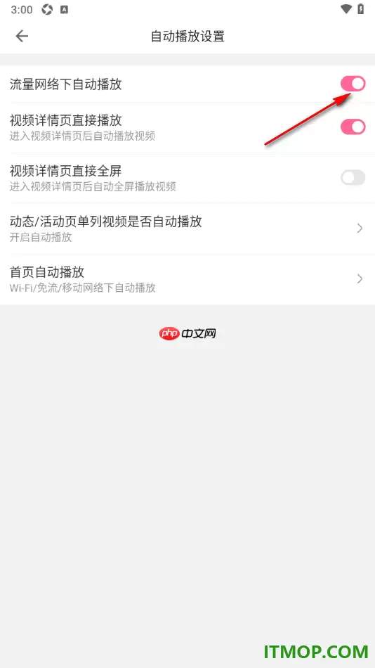 哔哩哔哩手机版设置启用流量网络下自动播放的方法