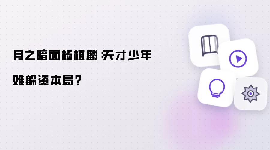 月之暗面杨植麟：天才少年难躲资本局？