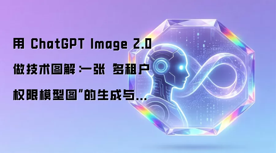 用 ChatGPT Image 2.0 做技术图解：一张多租户权限模型图的生成与返工