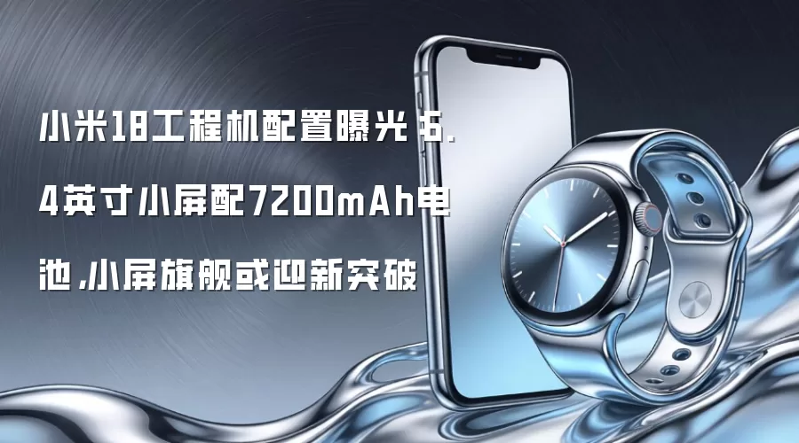 小米18工程机配置曝光：6.4英寸小屏配7200mAh电池 小屏旗舰或迎新突破