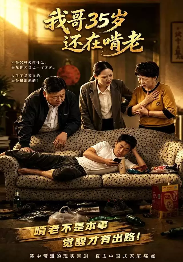 剧情介绍：短剧《我哥35岁还在啃老》