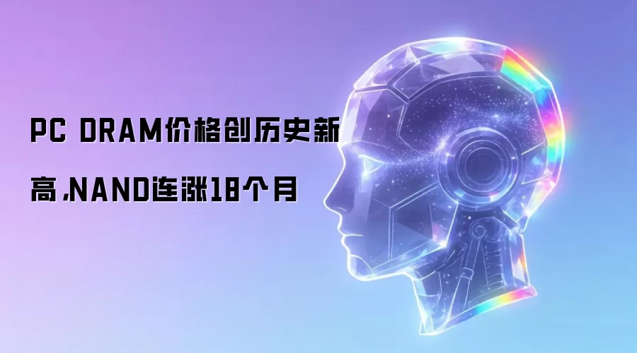 PC DRAM价格创历史新高：NAND连涨18个月