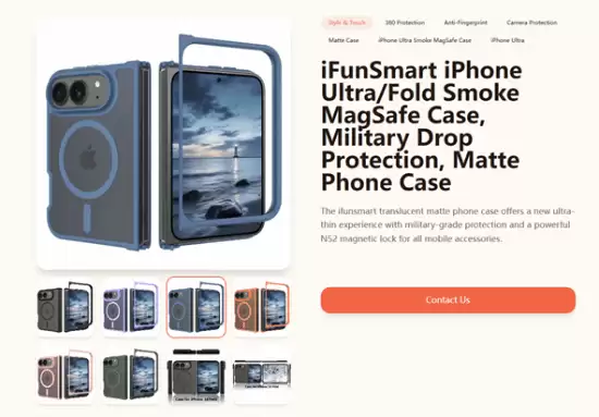 折叠屏iPhone Ultra外观确认 第三方保护壳曝光史上最贵苹果手机