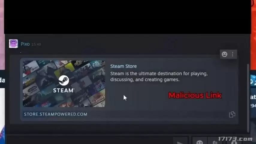 Steam曝出严重安全漏洞  点击恶意链接即会被盗号
