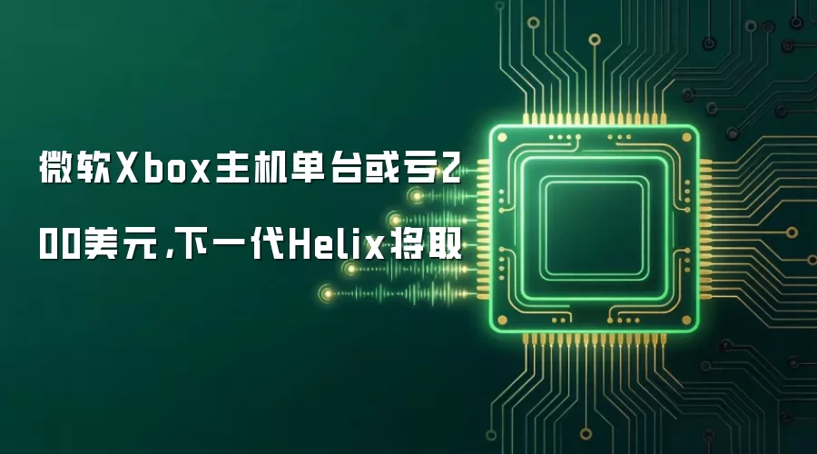 微软Xbox主机单台或亏200美元：下一代Helix将取