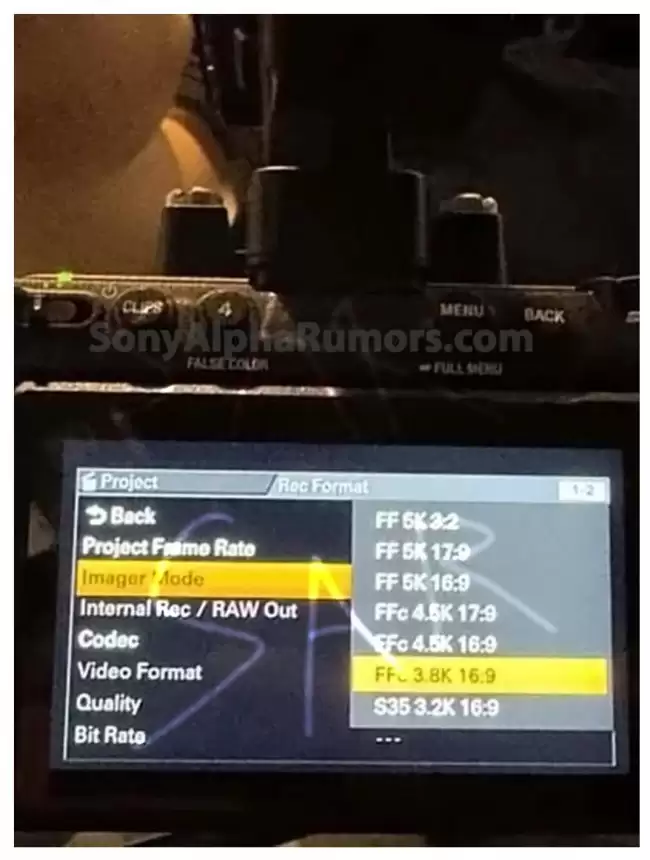 索尼 FX5 电影摄影机实拍图首曝：威尼斯菜单 16MP 全堆栈传感器支持 5K 片门全开及三原生 ISO