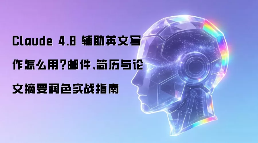 Claude 4.8 怎样辅助英文写作：邮件、简历与论文摘要润色实战指南