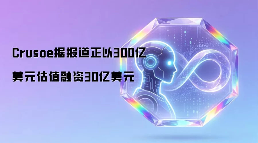 Crusoe据报道正以300亿美元估值融资30亿美元