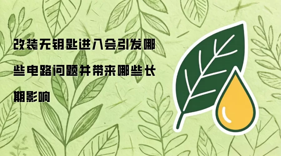 改装无钥匙进入会引发哪些电路问题和带来哪些长期影响