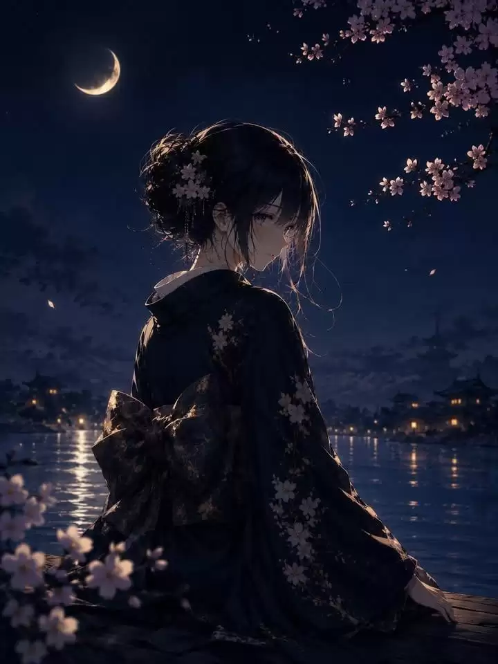 华丽日式幻想动漫和服