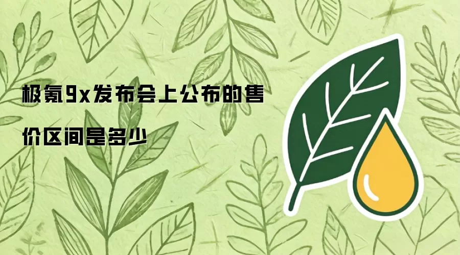 极氪9x在发布会上公布的售价区间是多少