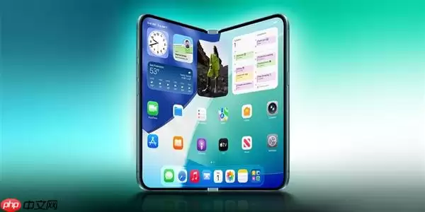 曝苹果折叠屏iPhone首度采用真全面屏形态：无刘海无挖孔