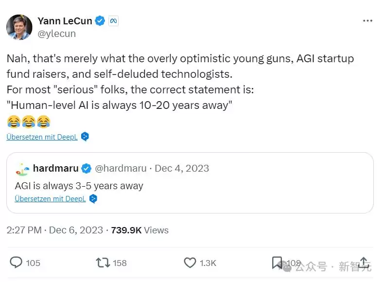 惊天反转：LeCun竟与奥特曼达成共识：承认AGI 5到10年降临：但LLM注定死路一条