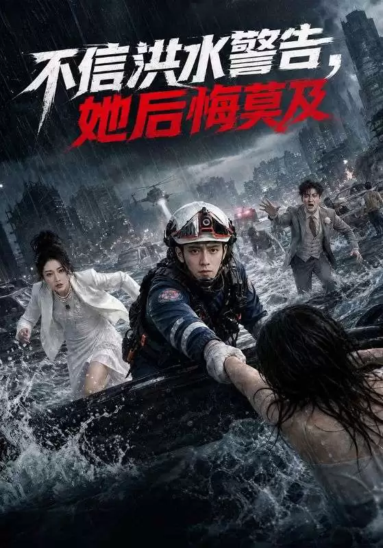 短剧《不信洪水警告：她后悔莫及》剧情介绍