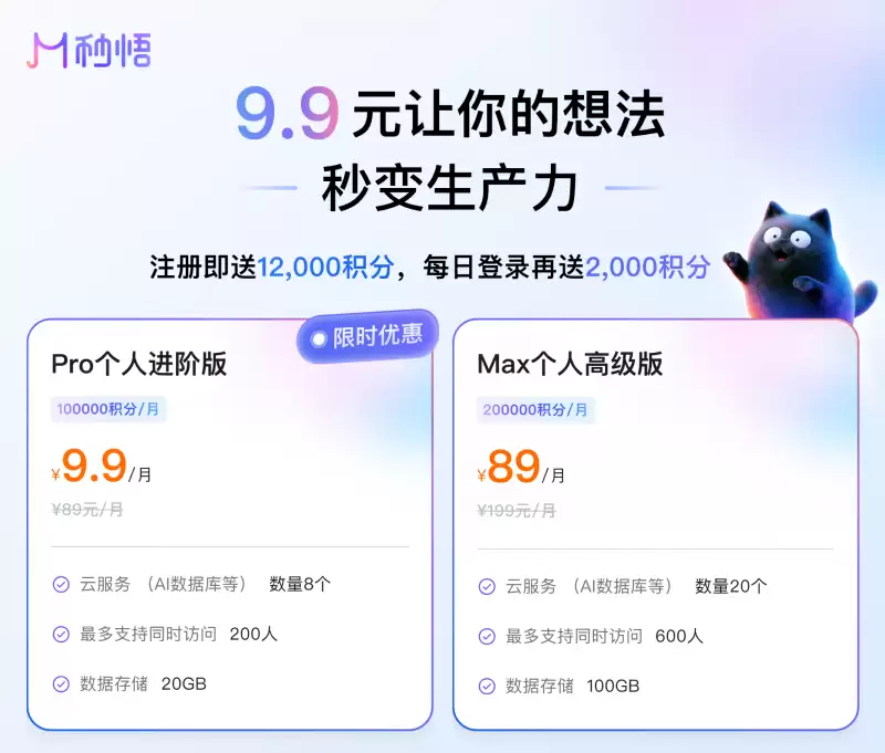 阿里Meoo Pro版限时9.9元/月：支持低门槛低成本开发AI应用