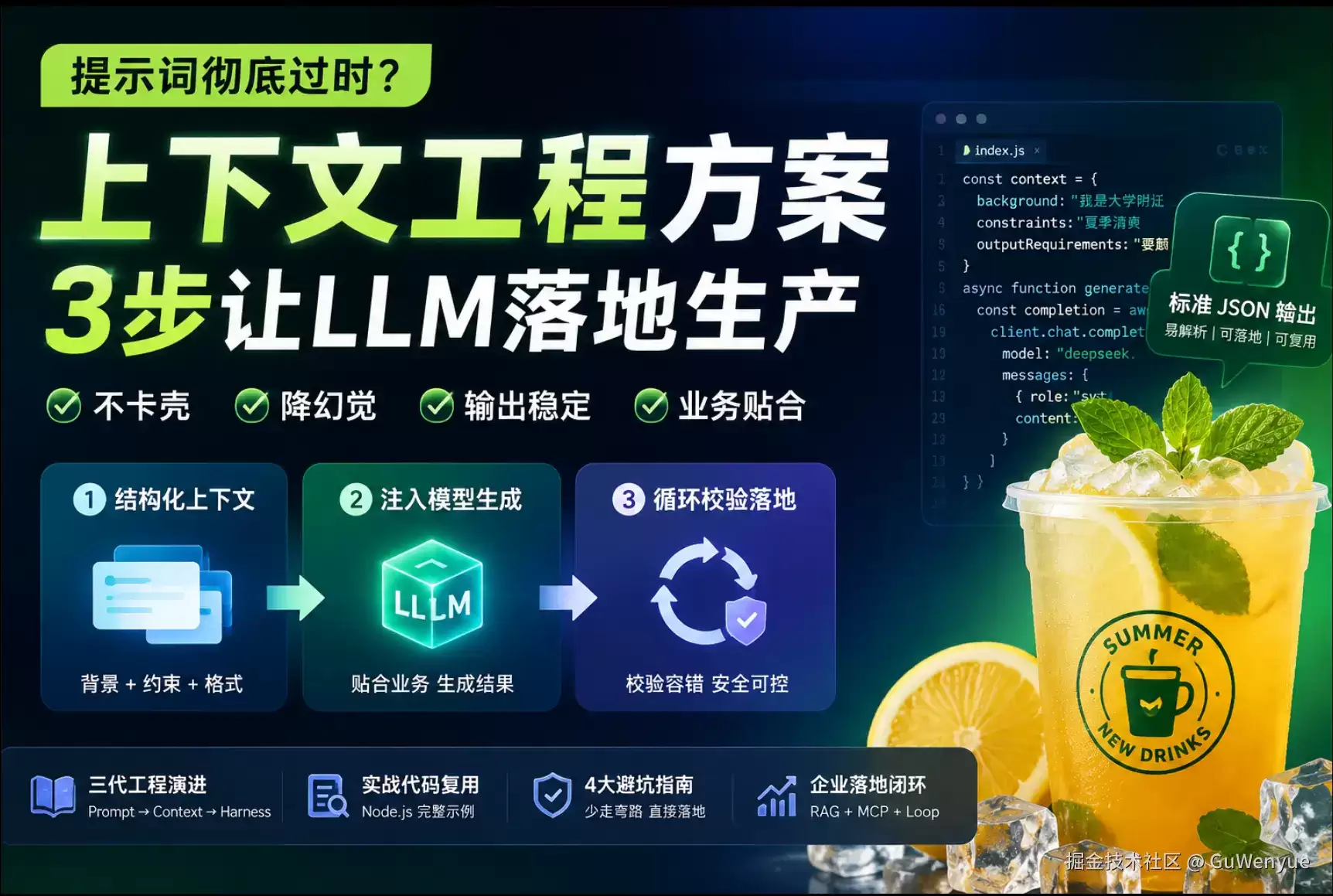 提示词彻底过时？一套上下文工程方案:3步让LLM落地生产:代码直接复用