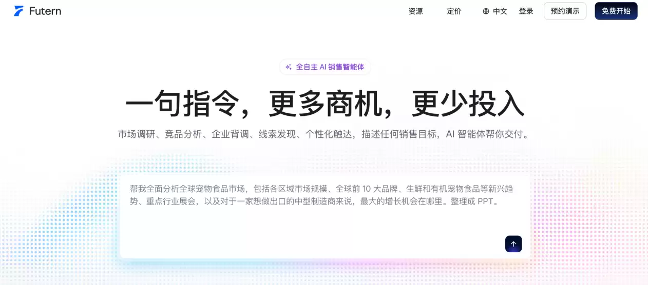 Futern AI销售智能体成为24小时数字员工