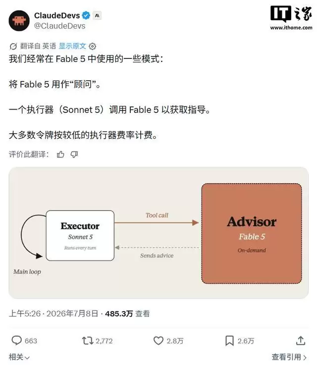 官方支招教你省Token：让Claude Fable 5和Sonnet 5搭档干活