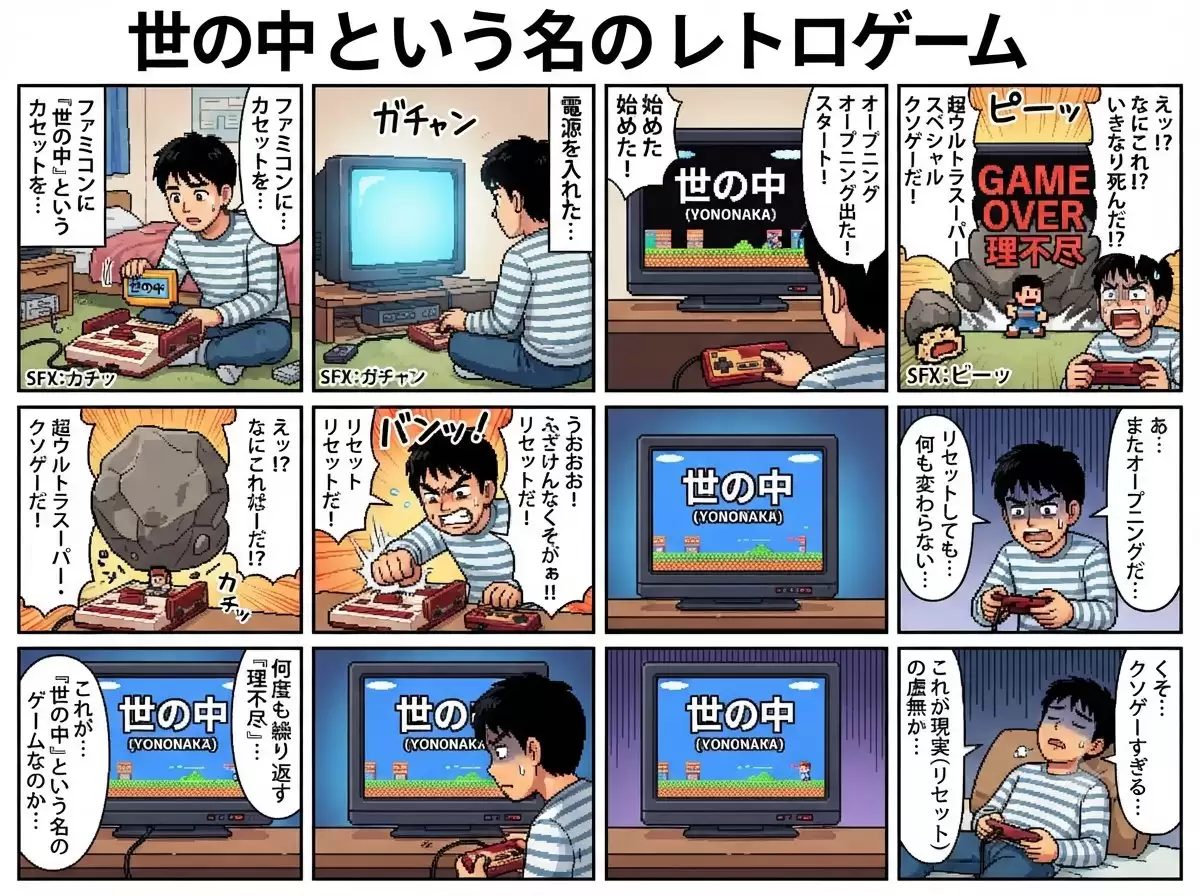复古8 格游戏漫画