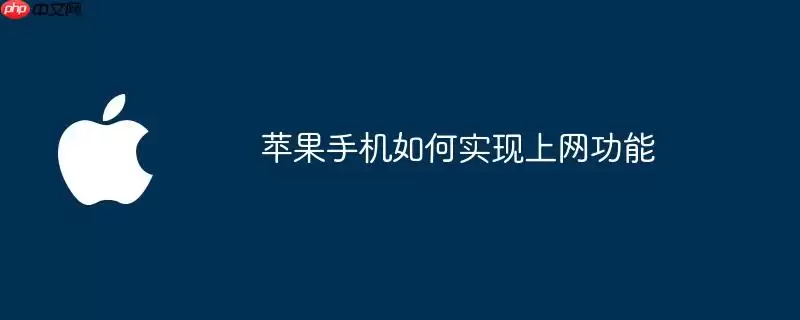 苹果手机的上网功能如何实现