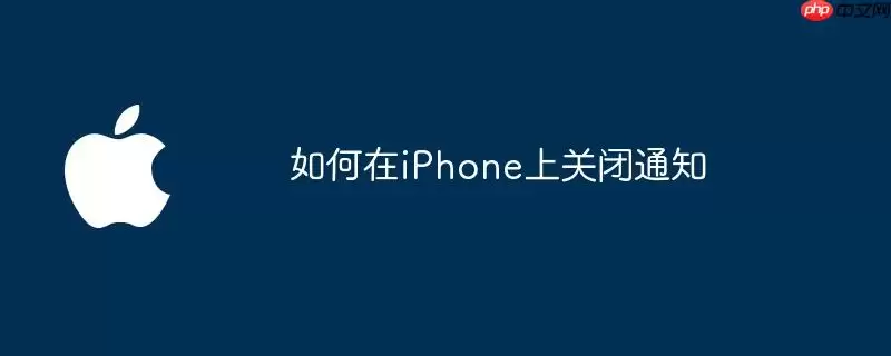 在iPhone上如何关闭通知