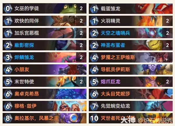 炉石传说trincahs的随从萨卡组推荐