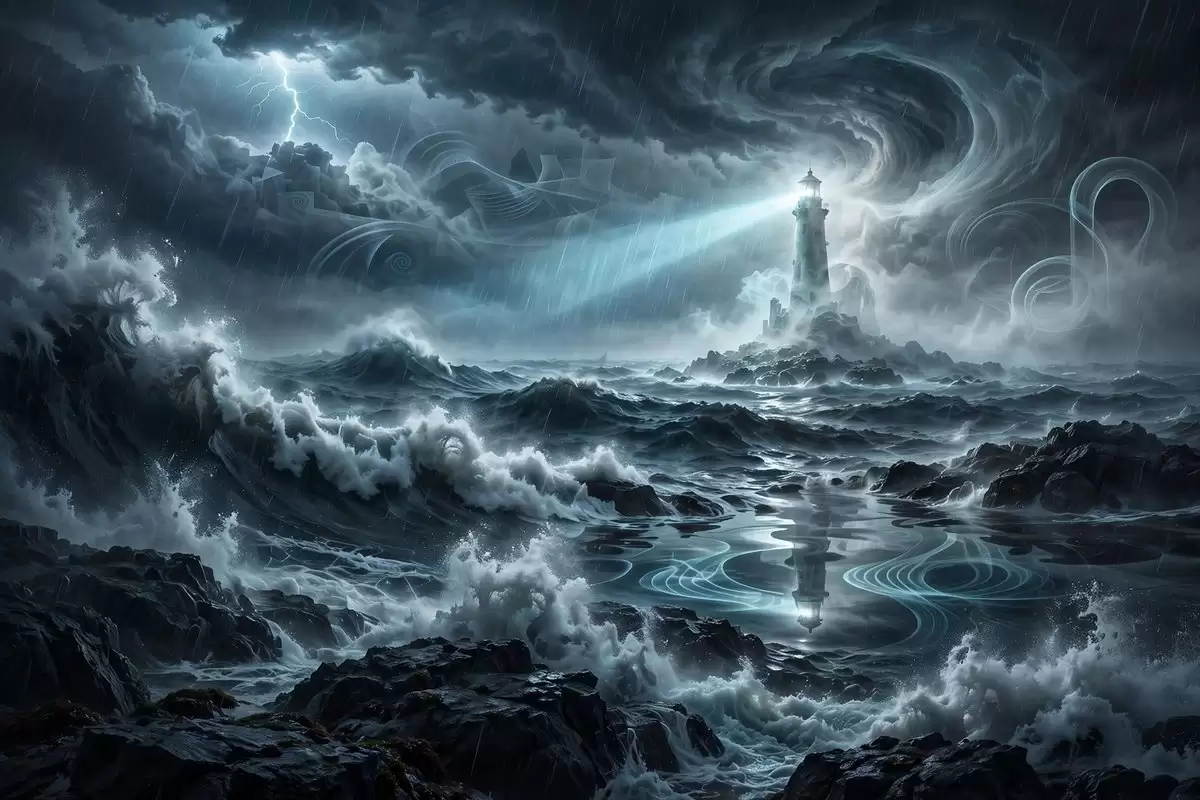 风暴海景幽灵灯塔